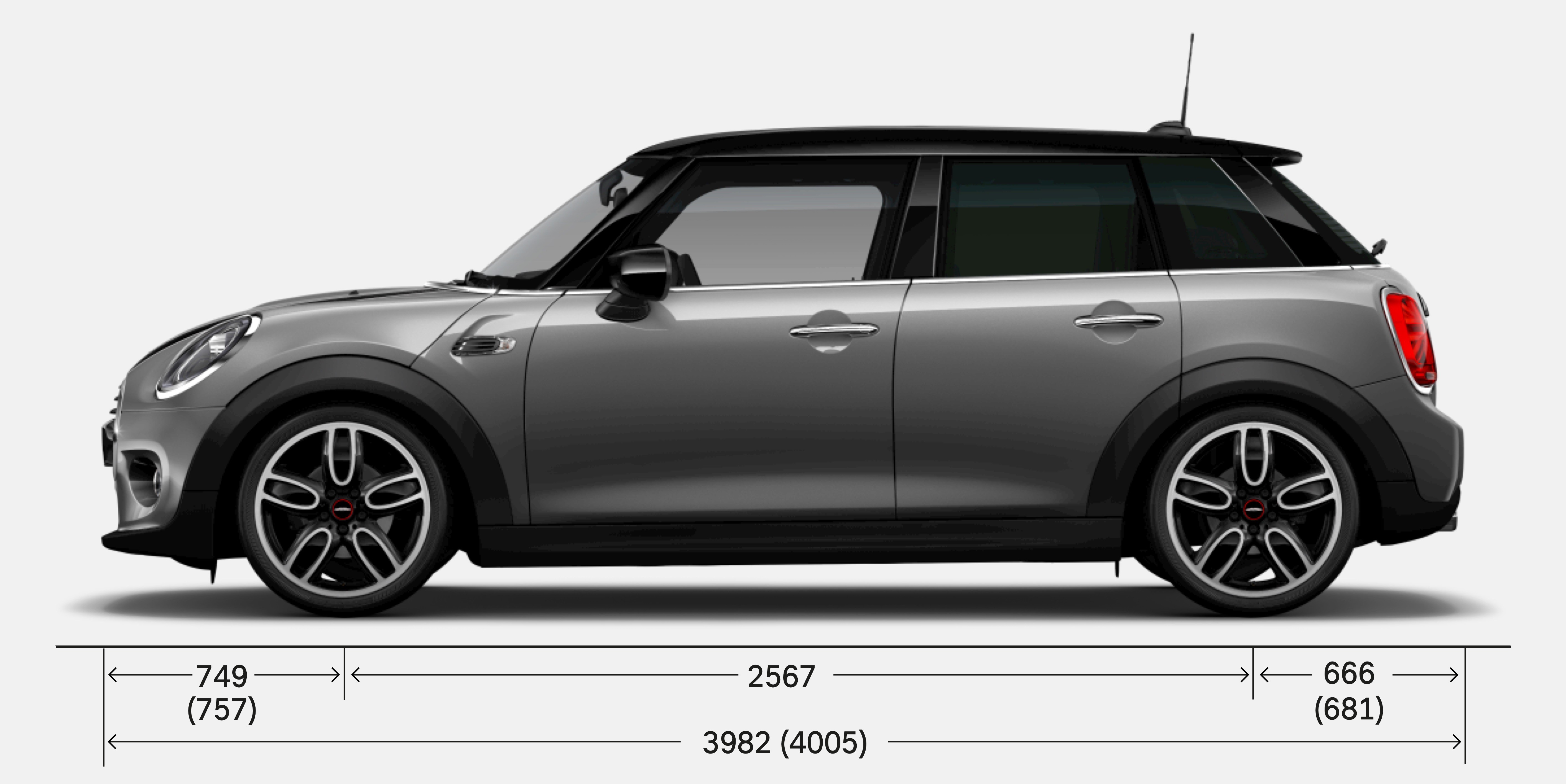 MINI 5 PORTES – VUE LATÉRALE